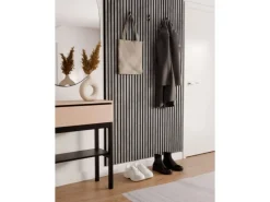 Akustikpaneel-Muster Laminat Betongrau Filz Schwarz 29,5 cm x 15 cm