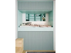 Akustikpaneel-Muster Linoleum Aquavert Filz Schwarz 29,5 cm x 15 cm