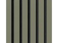 Akustikpaneel-Muster Linoleum Olive Filz Schwarz 29,5 cm x 15 cm