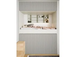 Akustikpaneel-Muster Linoleum Vapour Filz Schwarz 29,5 cm x 15 cm