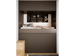 Akustikpaneel-Muster Linoleum Mauve Filz Schwarz 29,5 cm x 15 cm