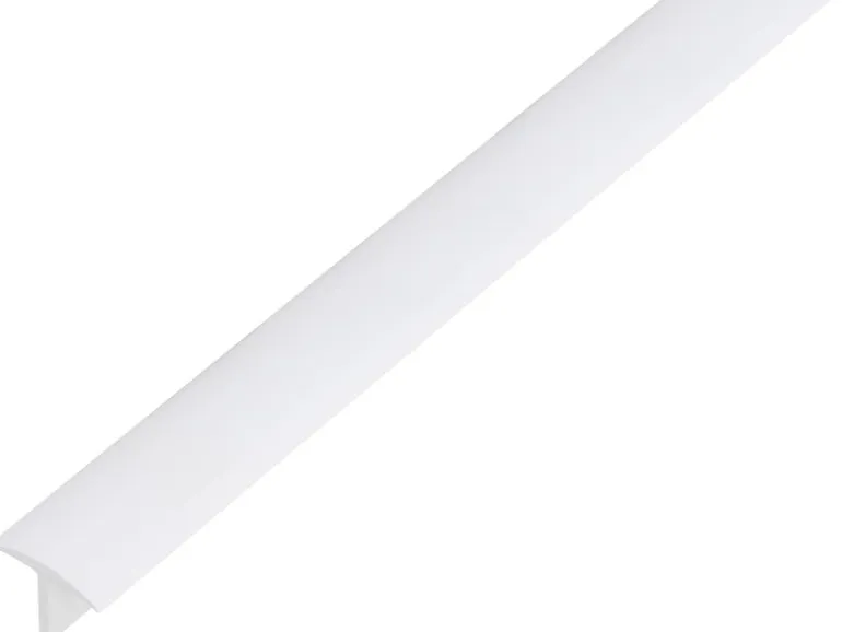 Alberts T-Profil Kunststoff 18 mm x 25 mm x 1.000 mm Weiß