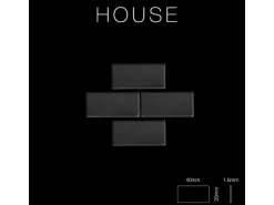 ALLOY Mosaik Fliese Massiv Metall Rohstahl Gewalzt Grau 1,6mm Stark House-rs 1 Paket mit 10 Matten 0,98 m2 Grau