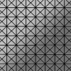 ALLOY Mosaik Fliese Massiv Metall Edelstahl Gebürstet Grau 1,6mm Stark Deco-s-s-b 1 Paket mit 10 Matten 0,92 m2 Grau
