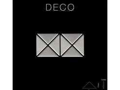 ALLOY Mosaik Fliese Massiv Metall Edelstahl Gebürstet Grau 1,6mm Stark Deco-s-s-b 1 Paket mit 10 Matten 0,92 m2 Grau