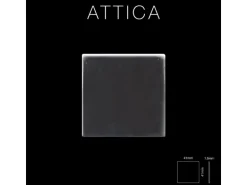 ALLOY Mosaik Fliese Massiv Metall Titan Hochglanz Dunkelgrau 1,6mm Attica-ti-sm 1 Paket mit 10 Matten 0,85 m2 Grau