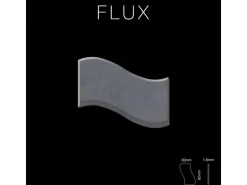 ALLOY Mosaik Fliese Massiv Metall Rohstahl Gewalzt Grau 1,6mm Stark Flux-rs, 1 Paket mit 10 Matten 0,86 m2 Grau