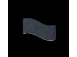 ALLOY Mosaik Fliese Massiv Metall Rohstahl Gewalzt Grau 1,6mm Stark Flux-rs, 1 Paket mit 10 Matten 0,86 m2 Grau