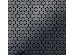 ALLOY Mosaik Fliese Massiv Metall Rohstahl Gewalzt Grau 1,6mm Stark Penny-rs 1 Paket mit 10 Matten 0,88 m2 Grau
