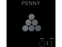 ALLOY Mosaik Fliese Massiv Metall Rohstahl Gewalzt Grau 1,6mm Stark Penny-rs 1 Paket mit 10 Matten 0,88 m2 Grau