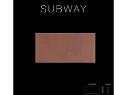 ALLOY Mosaik Fliese Massiv Metall Kupfer Gewalzt Kupfer 1,6mm Stark Subway-cm 1 Paket mit 50 Matten 0,58 m2 Kupfer