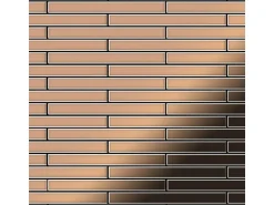 ALLOY Mosaik Fliese Massiv Metall Kupfer Gewalzt Kupfer 1,6mm Stark Avenue-cm 1 Paket mit 10 Matten 0,74 m2 Kupfer