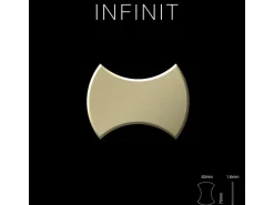 ALLOY Mosaik Fliese Massiv Metall Messing Gewalzt Gold 1,6mm Stark Infinit-bm 1 Paket mit 10 Matten 0,91 m2 Gold