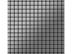 ALLOY Mosaik Fliese Massiv Metall Edelstahl Marine Gebürstet Grau 1,6mm Mosaic-s-s-mb 1 Paket mit 10 Matten 1,04 m2 Grau