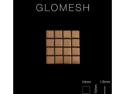 ALLOY Mosaik Fliese Massiv Metall Titan Gebürstet Kupfer 1,6mm Stark Glomesh-ti-ab 1 Paket mit 10 Matten 1,07 m2 Kupfer