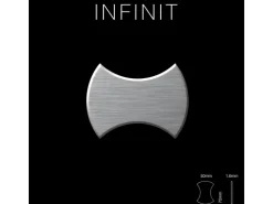 ALLOY Mosaik Fliese Massiv Metall Edelstahl Marine Hochglanz Grau 1,6mm Infinit-s-s-mm 1 Paket mit 10 Matten 0,91 m2 Grau