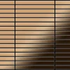 ALLOY Mosaik Fliese Massiv Metall Titan Hochglänzend Kupfer 1,6mm Stark Linear-ti-am 1 Paket mit 10 Matten 0,94 m2 Kupfer
