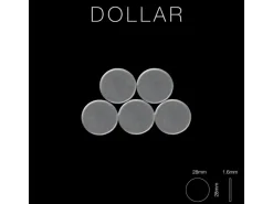 ALLOY Mosaik Fliese Massiv Metall Edelstahl Marine Gebürstet Grau 1,6mm Dollar-s-s-mb 1 Paket mit 10 Matten 0,88 m2 Grau