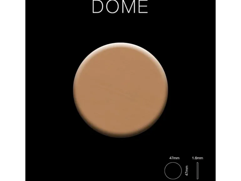 ALLOY Mosaik Fliese Massiv Metall Titan Gebürstet Kupfer 1,6mm Stark Dome-ti-ab 1 Paket mit 10 Matten 0,73 m2 Kupfer