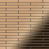 ALLOY Mosaik Fliese Massiv Metall Titan Hochglänzend Kupfer 1,6mm Stark Deedee-ti-am 1 Paket mit 10 Matten 0,63 m2 Kupfer