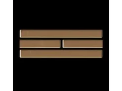 ALLOY Mosaik Fliese Massiv Metall Titan Hochglänzend Kupfer 1,6mm Stark Deedee-ti-am 1 Paket mit 10 Matten 0,63 m2 Kupfer