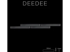 ALLOY Mosaik Fliese Massiv Metall Rohstahl Gewalzt Grau 1,6mm Stark Deedee-rs 1 Paket mit 10 Matten 0,63 m2 Grau