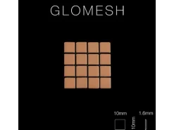 ALLOY Mosaik Fliese Massiv Metall Titan Hochglanz Kupfer 1,6mm Glomesh-ti-am 1 Paket mit 10 Matten 1,07 m2 Kupfer
