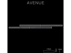 ALLOY Mosaik Fliese Massiv Metall Rohstahl Gewalzt Grau 1,6mm Stark Avenue-rs 1 Paket mit 10 Matten 0,74 m2 Grau