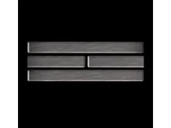 ALLOY Mosaik Fliese Massiv Metall Edelstahl Marine Gebürstet Grau 1,6mm Deedee-s-s-mb 1 Paket mit 10 Matten 0,63 m2 Grau