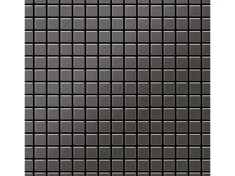 ALLOY Mosaik Fliese Massiv Metall Titan Gebürstet Dunkelgrau 1,6mm Stark Mosaic-ti-sb 1 Paket mit 10 Matten 1,04 m2 Grau