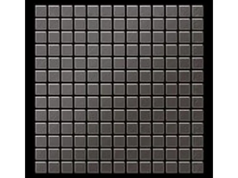 ALLOY Mosaik Fliese Massiv Metall Titan Gebürstet Dunkelgrau 1,6mm Stark Mosaic-ti-sb 1 Paket mit 10 Matten 1,04 m2 Grau