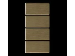 ALLOY Mosaik Fliese Massiv Metall Titan Gebürstet Gold 1,6mm Stark Bauhaus-ti-gb 1 Paket mit 10 Matten 1,05 m2 Gold