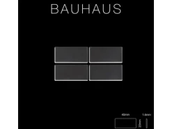 ALLOY Mosaik Fliese Massiv Metall Titan Hochglanz Dunkelgrau 1,6mm Bauhaus-ti-sm 1 Paket mit 10 Matten 1,05 m2 Grau