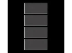 ALLOY Mosaik Fliese Massiv Metall Titan Hochglanz Dunkelgrau 1,6mm Bauhaus-ti-sm 1 Paket mit 10 Matten 1,05 m2 Grau