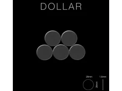 ALLOY Mosaik Fliese Massiv Metall Titan Gebürstet Dunkelgrau 1,6mm Stark Dollar-ti-sb 1 Paket mit 10 Matten 0,88 m2 Grau