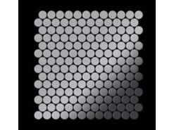 ALLOY Mosaik Fliese Massiv Metall Edelstahl Hochglanz Grau 1,6mm Penny-s-s-m 1 Paket mit 10 Matten 0,88 m2 Grau
