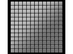 ALLOY Mosaik Fliese Massiv Metall Edelstahl Gebürstet Grau 1,6mm Stark Mosaic-s-s-b 1 Paket mit 10 Matten 1,04 m2 Grau