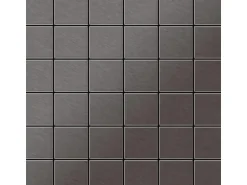 ALLOY Mosaik Fliese Massiv Metall Titan Gebürstet Dunkelgrau 1,6mm Cinquanta-ti-sb 1 Paket mit 10 Matten 0,94 m2 Grau