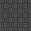 ALLOY Mosaik Fliese Massiv Metall Titan Gebürstet Dunkelgrau 1,6mm Basketweave-ti-sb 1 Paket mit 10 Matten 0,82 m2 Grau