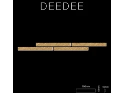 ALLOY Mosaik Fliese Massiv Metall Titan Gebürstet Gold 1,6mm Stark Deedee-ti-gb 1 Paket mit 10 Matten 0,63 m2 Gold