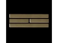 ALLOY Mosaik Fliese Massiv Metall Titan Gebürstet Gold 1,6mm Stark Deedee-ti-gb 1 Paket mit 10 Matten 0,63 m2 Gold