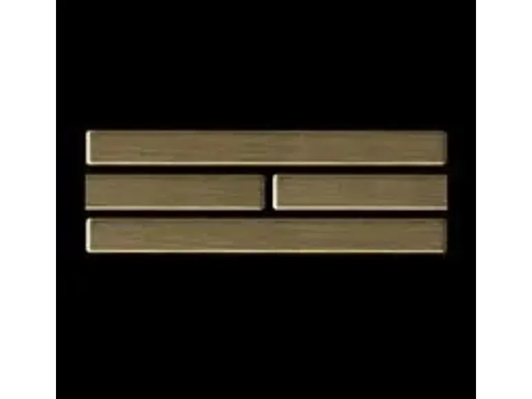 ALLOY Mosaik Fliese Massiv Metall Titan Gebürstet Gold 1,6mm Stark Deedee-ti-gb 1 Paket mit 10 Matten 0,63 m2 Gold