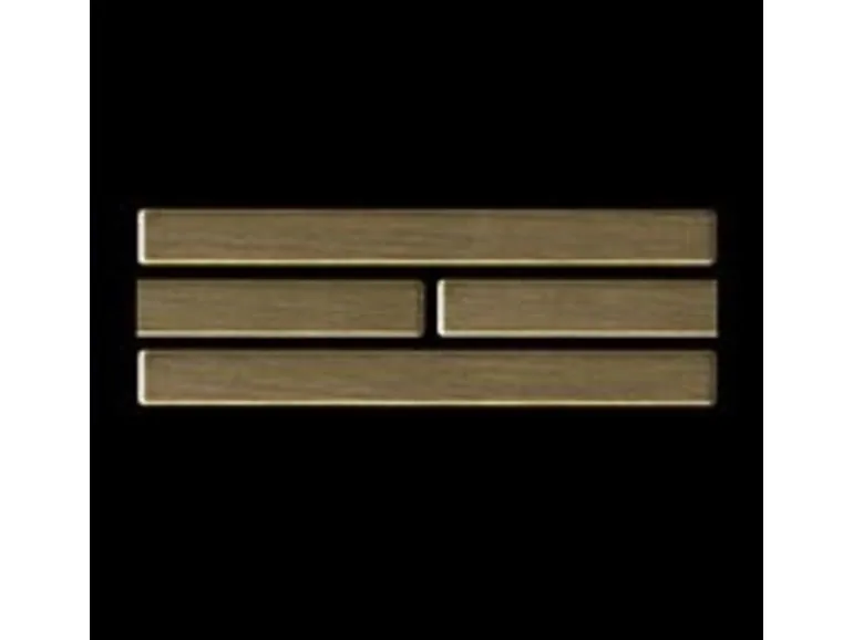 ALLOY Mosaik Fliese Massiv Metall Titan Gebürstet Gold 1,6mm Stark Deedee-ti-gb 1 Paket mit 10 Matten 0,63 m2 Gold