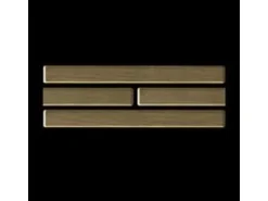 ALLOY Mosaik Fliese Massiv Metall Titan Gebürstet Gold 1,6mm Stark Deedee-ti-gb 1 Paket mit 10 Matten 0,63 m2 Gold