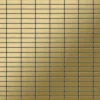 ALLOY Mosaik Fliese Massiv Metall Titan Gebürstet Gold 1,6mm Stark Cabin-ti-gb 1 Paket mit 10 Matten 1,01 m2 Gold