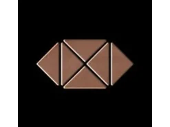 ALLOY Mosaik Fliese Massiv Metall Kupfer Gewalzt Kupfer 1,6mm Stark Deco-cm 1 Paket mit 10 Matten 0,92 m2 Kupfer