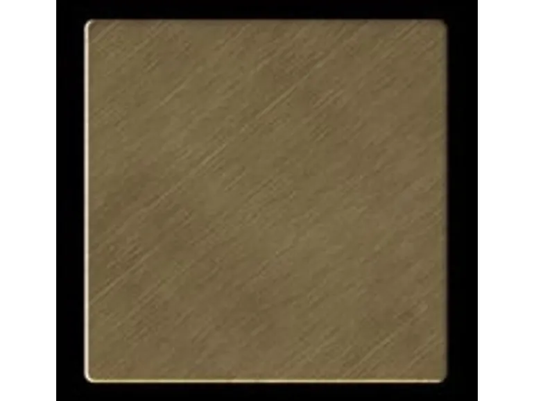 ALLOY Mosaik Fliese Massiv Metall Titan Gebürstet Gold 1,6mm Stark Century-ti-gb 1 Paket mit 50 Matten 0,5 m2 Gold