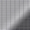 ALLOY Mosaik Fliese Massiv Metall Edelstahl Hochglanz Grau 1,6mm Cabin-s-s-m 1 Paket mit 10 Matten 1,01 m2 Grau