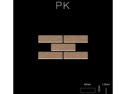 ALLOY Mosaik Fliese Massiv Metall Titan Gebürstet Kupfer 1,6mm Stark Pk-ti-ab 1 Paket mit 10 Matten 0,88 m2 Kupfer