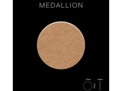 ALLOY Mosaik Fliese Massiv Metall Titan Gebürstet Kupfer 1,6mm Stark Medallion-ti-ab, 1 Paket mit 10 Matten 0,73 m2 Kupfer